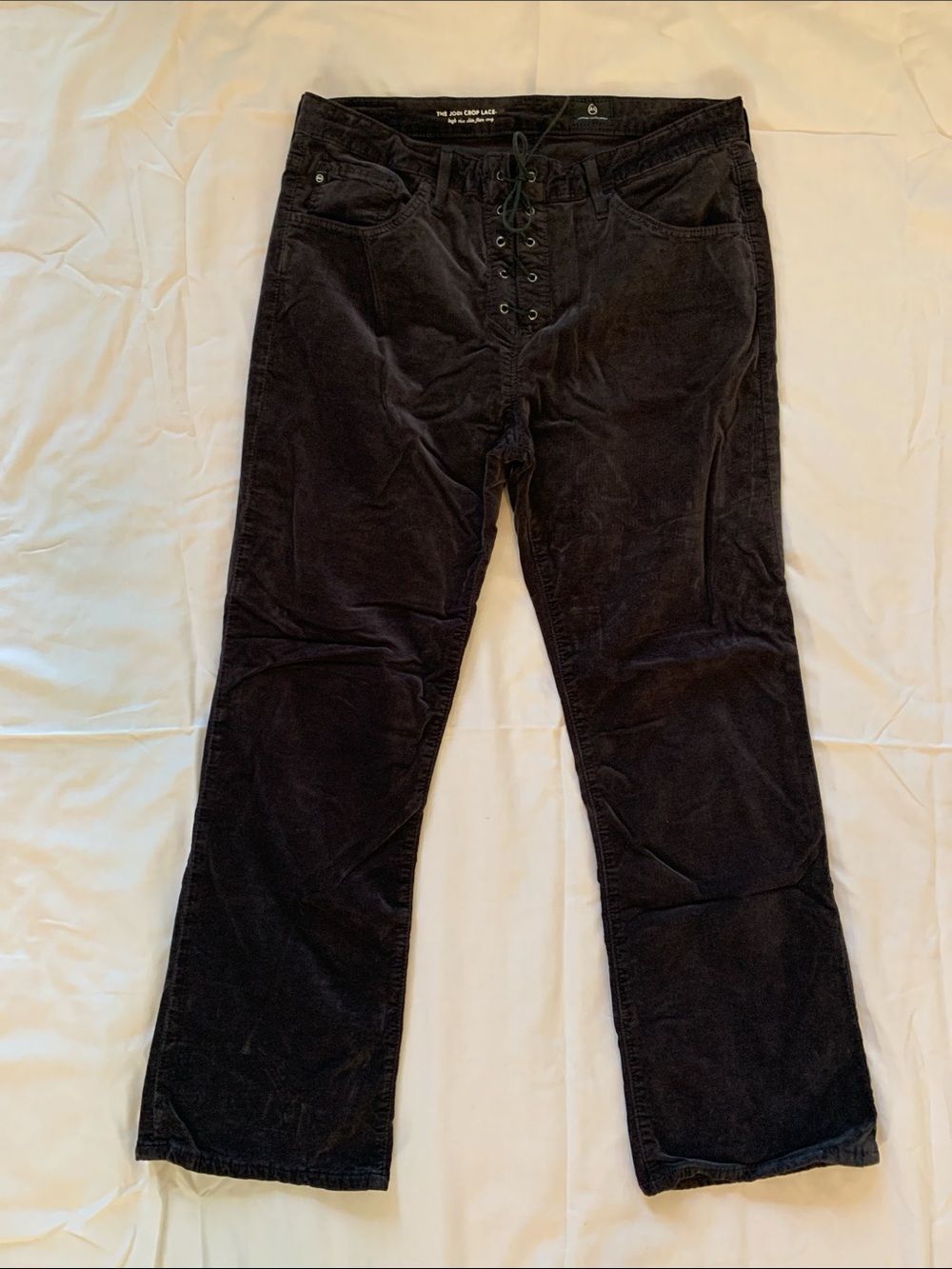 AG Adriano Goldschmidt Jodi Crop Lace-Up